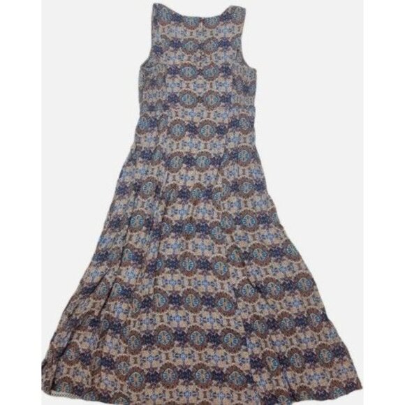Fat Face Connie Kaleidoscope Maxi Boho Dress us‎ 6 uk 10 FIT FLARE Sleeveless - Picture 1 of 7